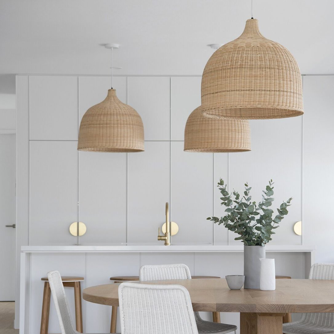 Nordische Rattan-Pendelleuchte – handgefertigt und umweltfreundlich
