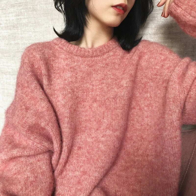 Knitted Oversized Jumper Warm and Soft for Women