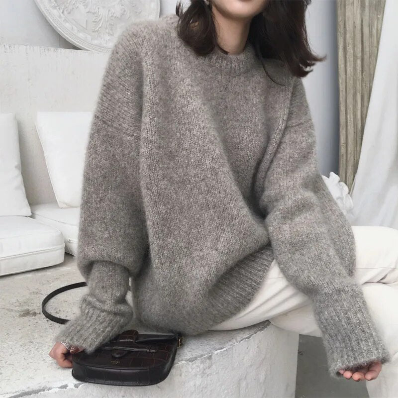 Knitted Oversized Jumper Warm and Soft for Women