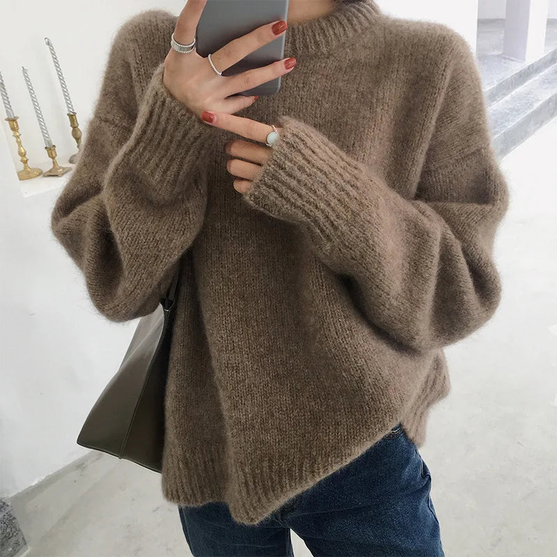 Knitted Oversized Jumper Warm and Soft for Women