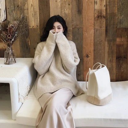 Knitted Oversized Jumper Warm and Soft for Women