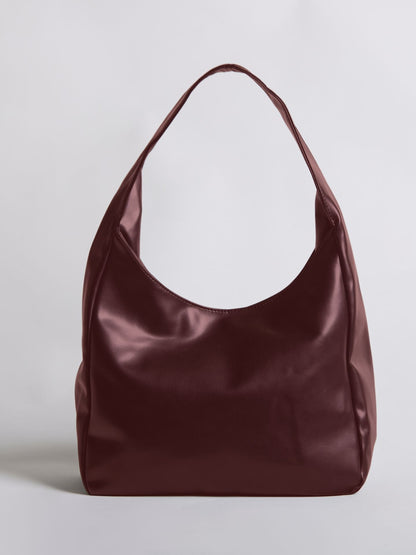 Minimalist Vegan Empty Hobo Shoulder Bag