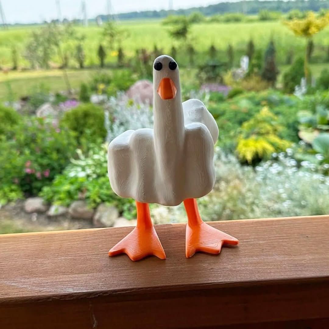 Quack Rebel | Duck Ornament Sculpture