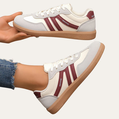 Lightweight Sneakers for Women with Laces and Non-Slip Sole