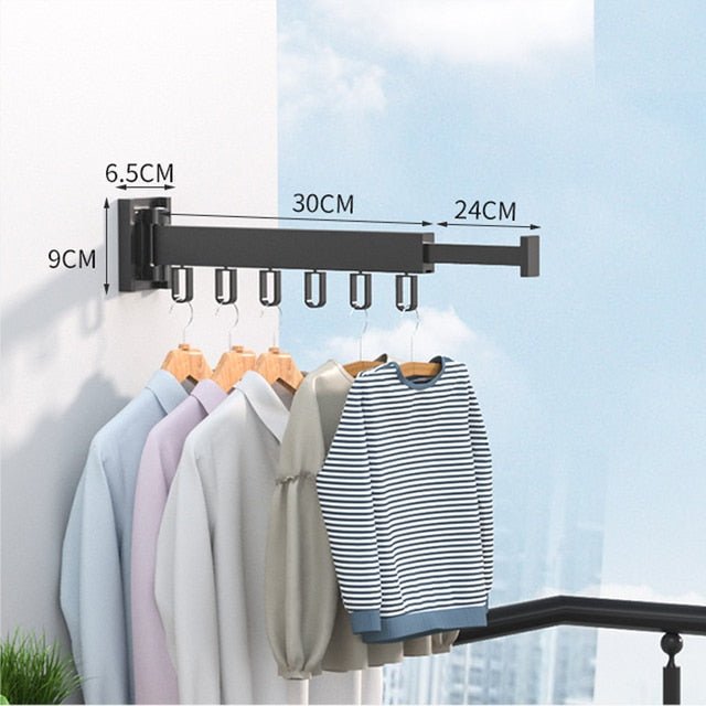 Extendable Wall Drying Rack for Clothes with Space-Saving and Sturdy Design