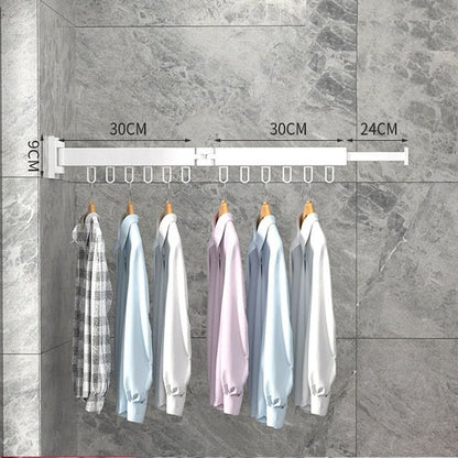 Extendable Wall Drying Rack for Clothes with Space-Saving and Sturdy Design