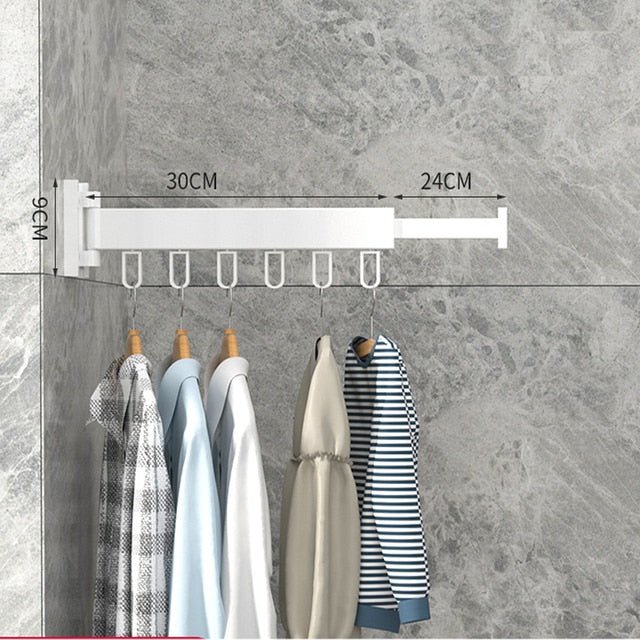 Extendable Wall Drying Rack for Clothes with Space-Saving and Sturdy Design
