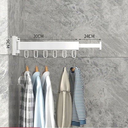 Extendable Wall Drying Rack for Clothes with Space-Saving and Sturdy Design