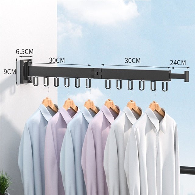 Extendable Wall Drying Rack for Clothes with Space-Saving and Sturdy Design