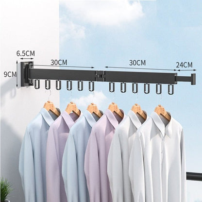 Extendable Wall Drying Rack for Clothes with Space-Saving and Sturdy Design