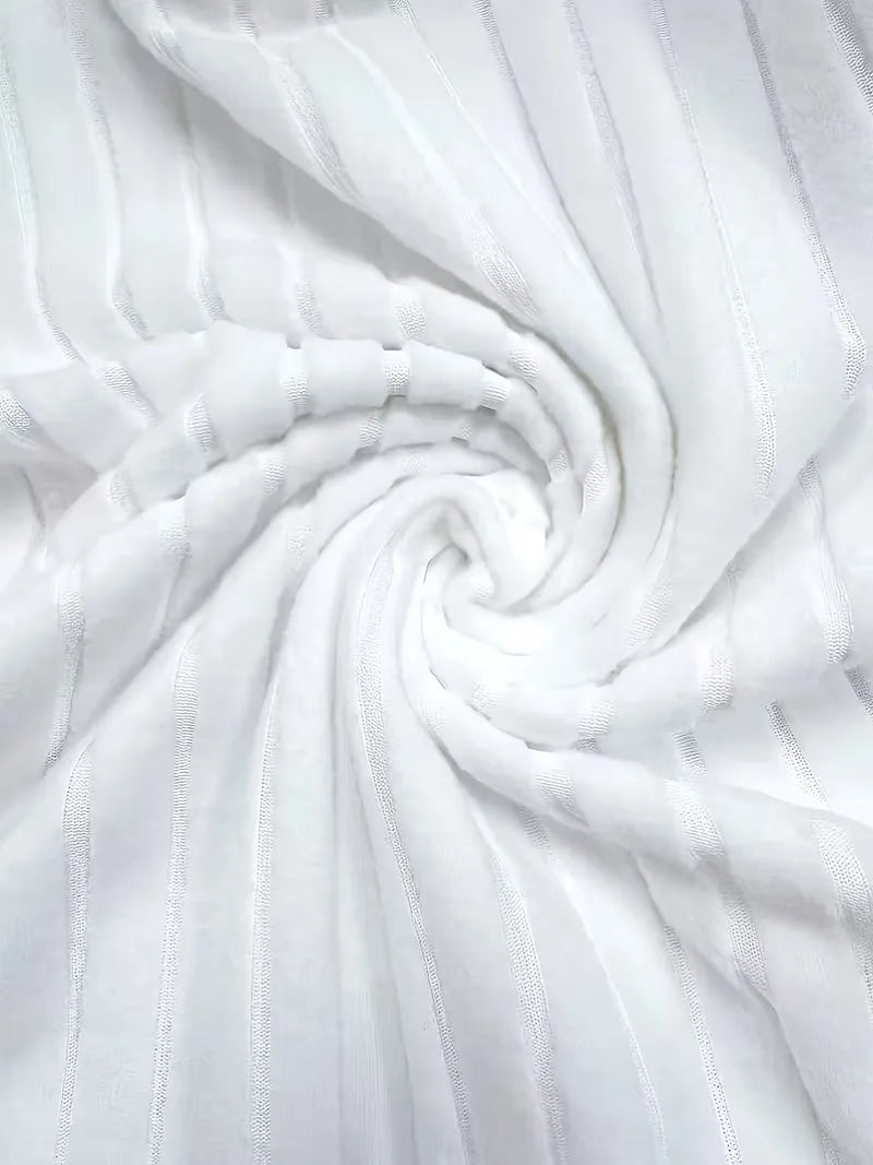 ribbed V-neck T-shirt