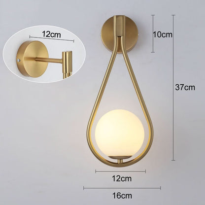 RIVA | Golden Design Wall Lamp