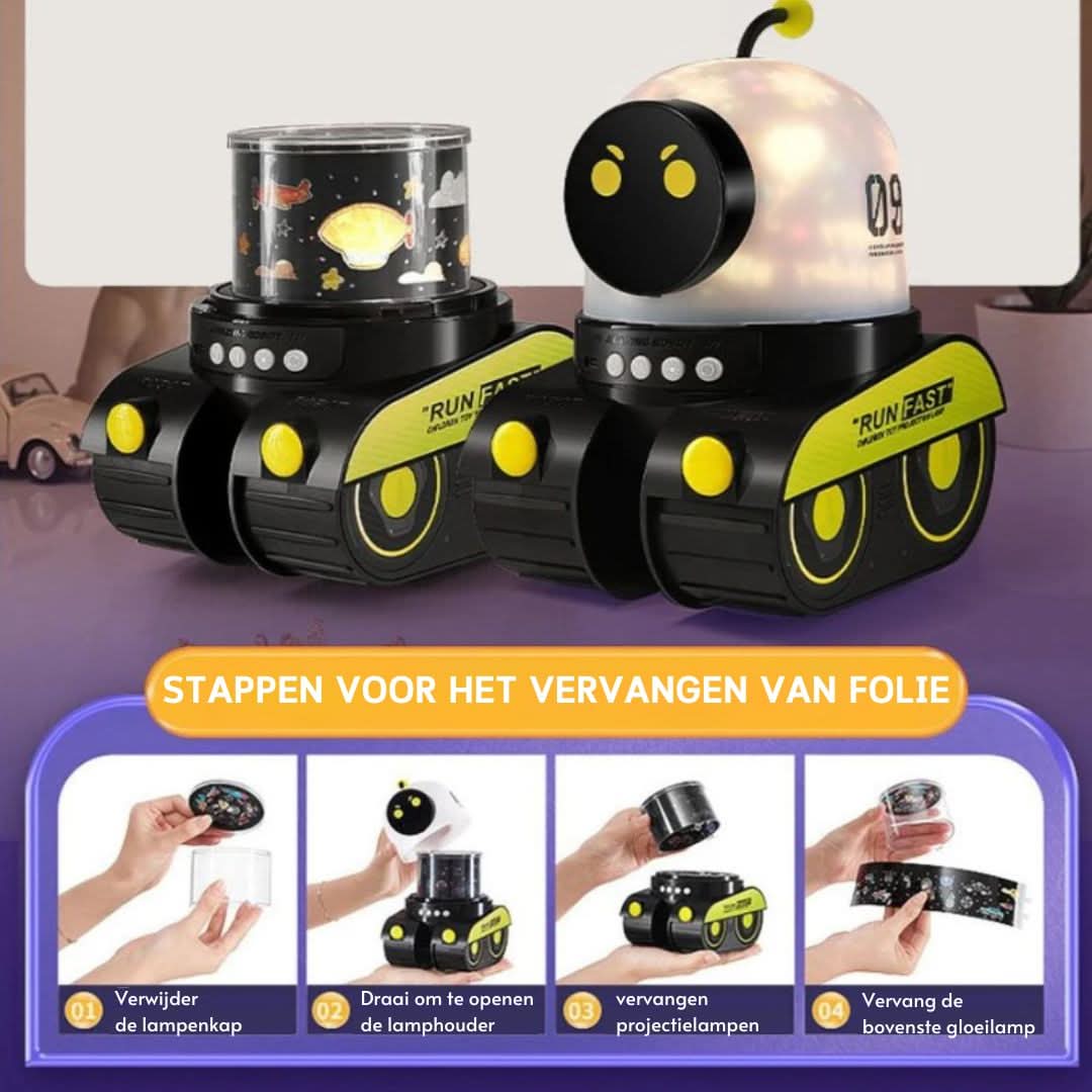 Robot Starry Night | Projector Lamp & Speaker