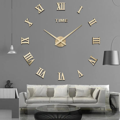 RomanTime - Unique DIY Wall Clock - Roman Numerals - Stylish and Personal