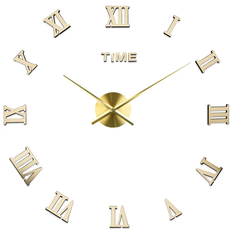 RomanTime - Unique DIY Wall Clock - Roman Numerals - Stylish and Personal