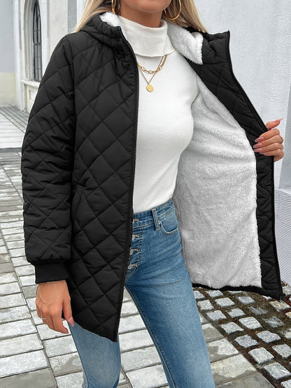 Romy | Veste matelassée matelassée avec fermeture éclair