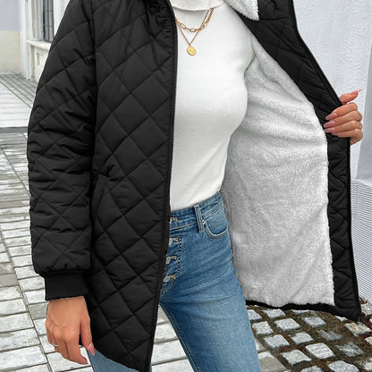 Romy | Veste matelassée matelassée avec fermeture éclair