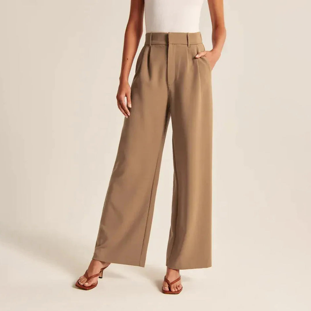 Roos | Pantalon taille haute élégant