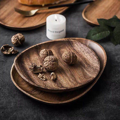 Royal Acacia Wood Serving Tray - Stylish - Durable - Perfect for Parties