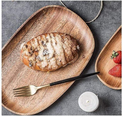 Royal Acacia Wood Serving Tray - Stylish - Durable - Perfect for Parties