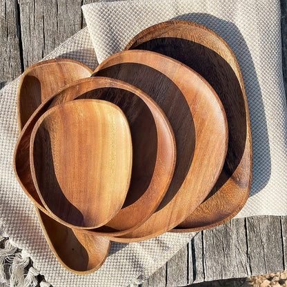 Royal Acacia Wood Serving Tray - Stylish - Durable - Perfect for Parties