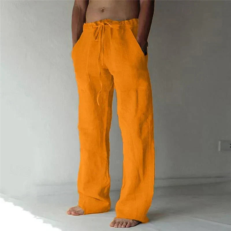 Sommerhose für Herren mit weitem Schnitt und elastischem Bund