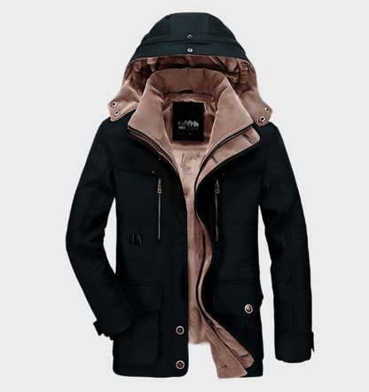 Ruben | Veste d'hiver épaisse pour homme avec capuche et poches profondes