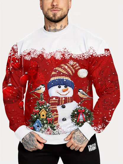Ruben | Sweat-shirt à col rond pour homme Père Noël et Renne