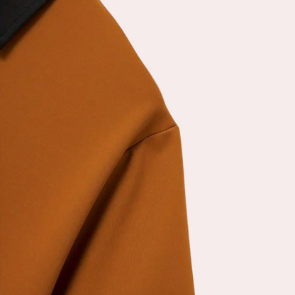 Ruben | Chemise d'été orange pour homme à manches courtes