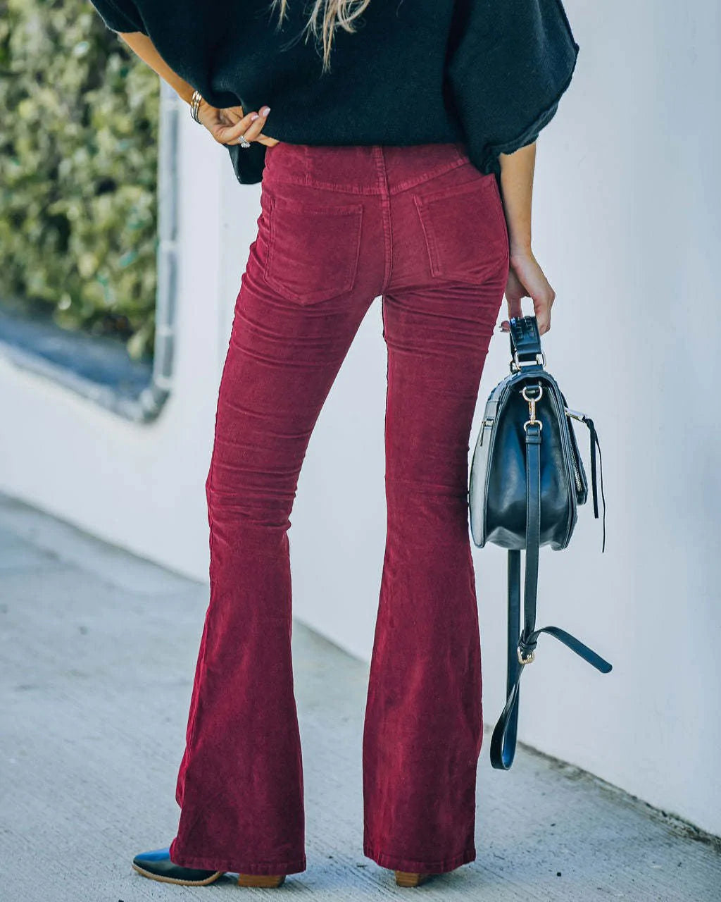 Ruby | Pantalon évasé taille haute pour femmes