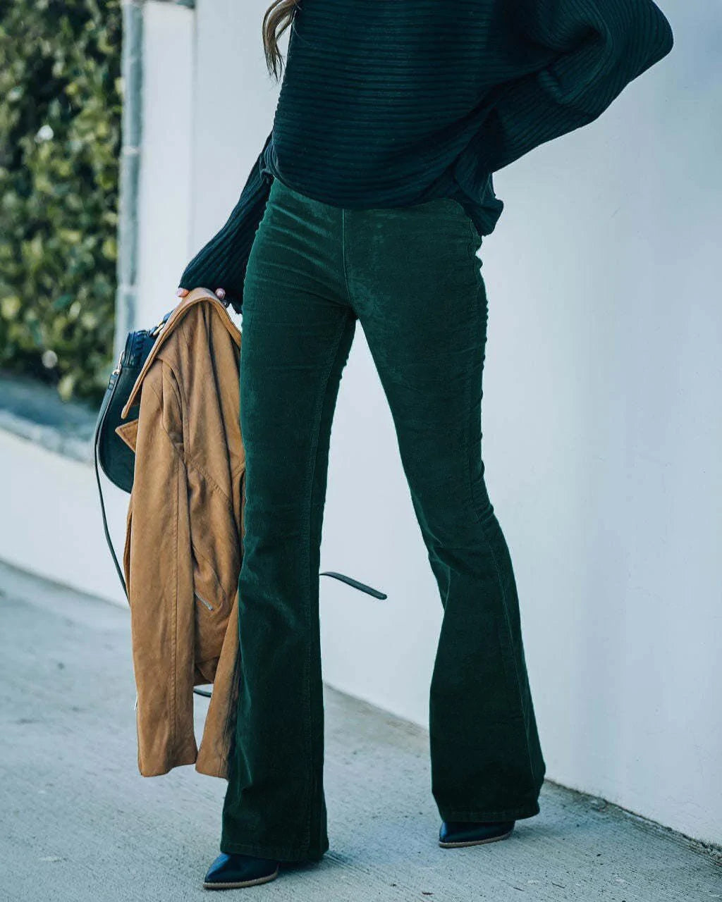 Ruby | Pantalon évasé taille haute pour femmes