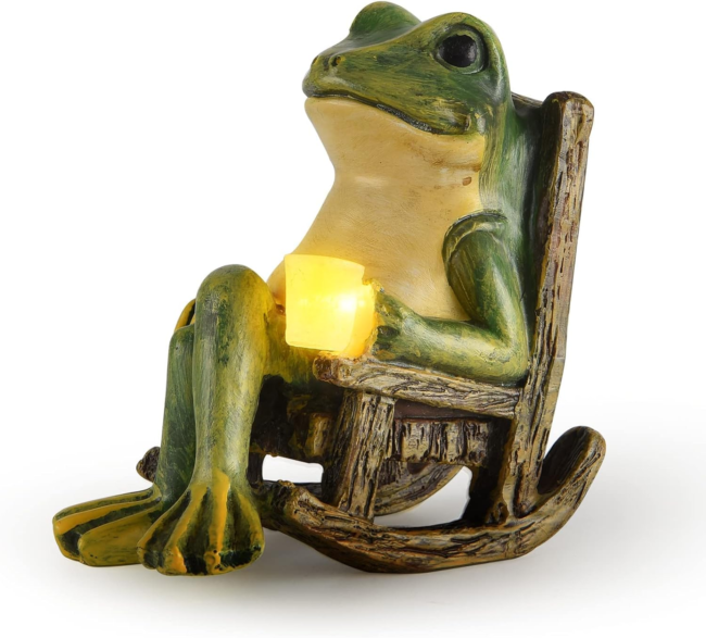 Glowing Frog Garden Decoration