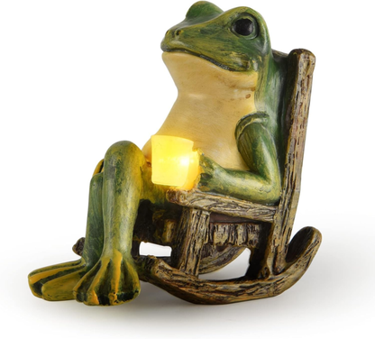 Glowing Frog Garden Decoration
