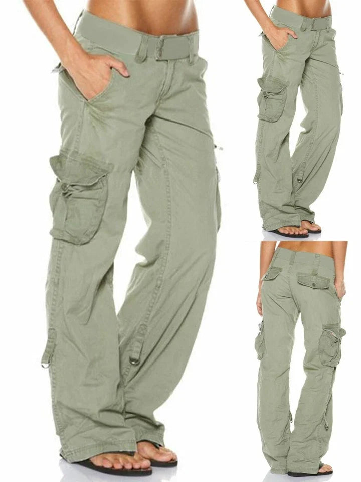 Robust Comfortable Cargo Trousers for Women with Pockets