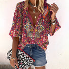 Ayla - Boho-blouse met bloemenprint voor dames
