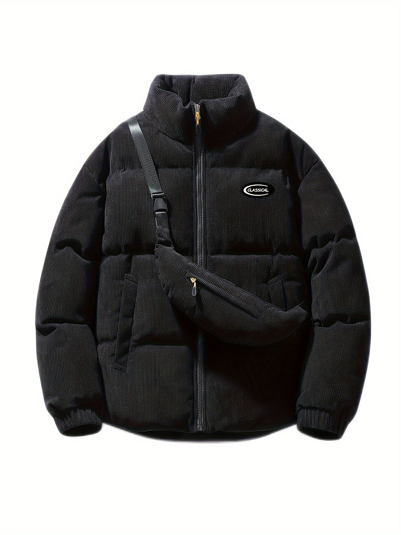 Sara | Manteau d'hiver en velours côtelé avec sac à bandoulière
