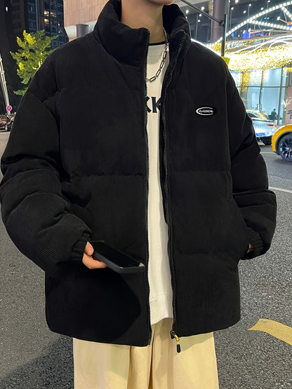 Sara | Manteau d'hiver en velours côtelé avec sac à bandoulière