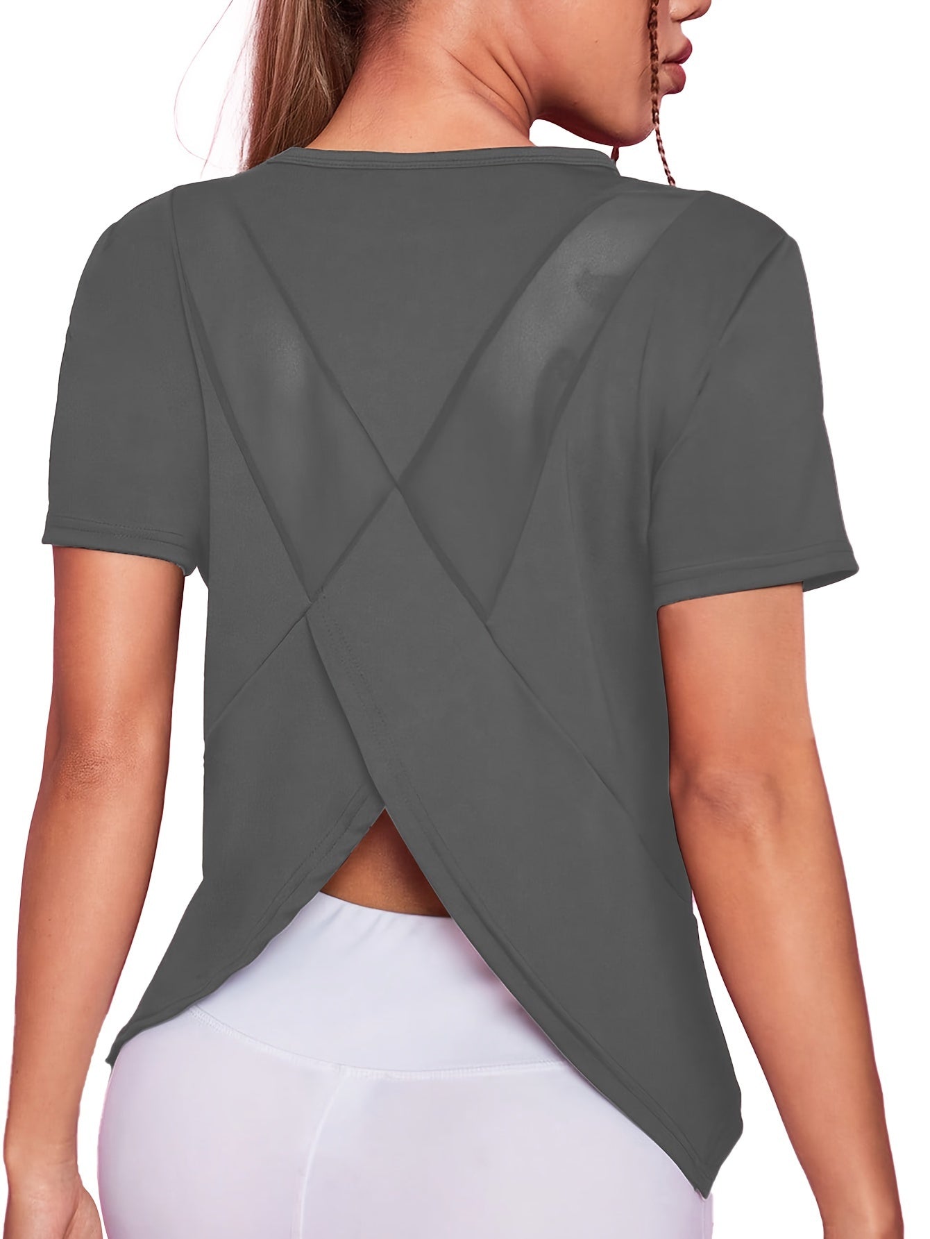 Sara | T-shirt de sport femme à séchage rapide, manches courtes et empiècements en mesh respirant