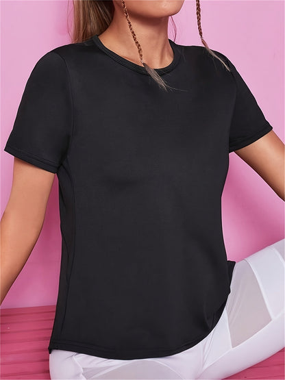 Sara | T-shirt de sport femme à séchage rapide, manches courtes et empiècements en mesh respirant