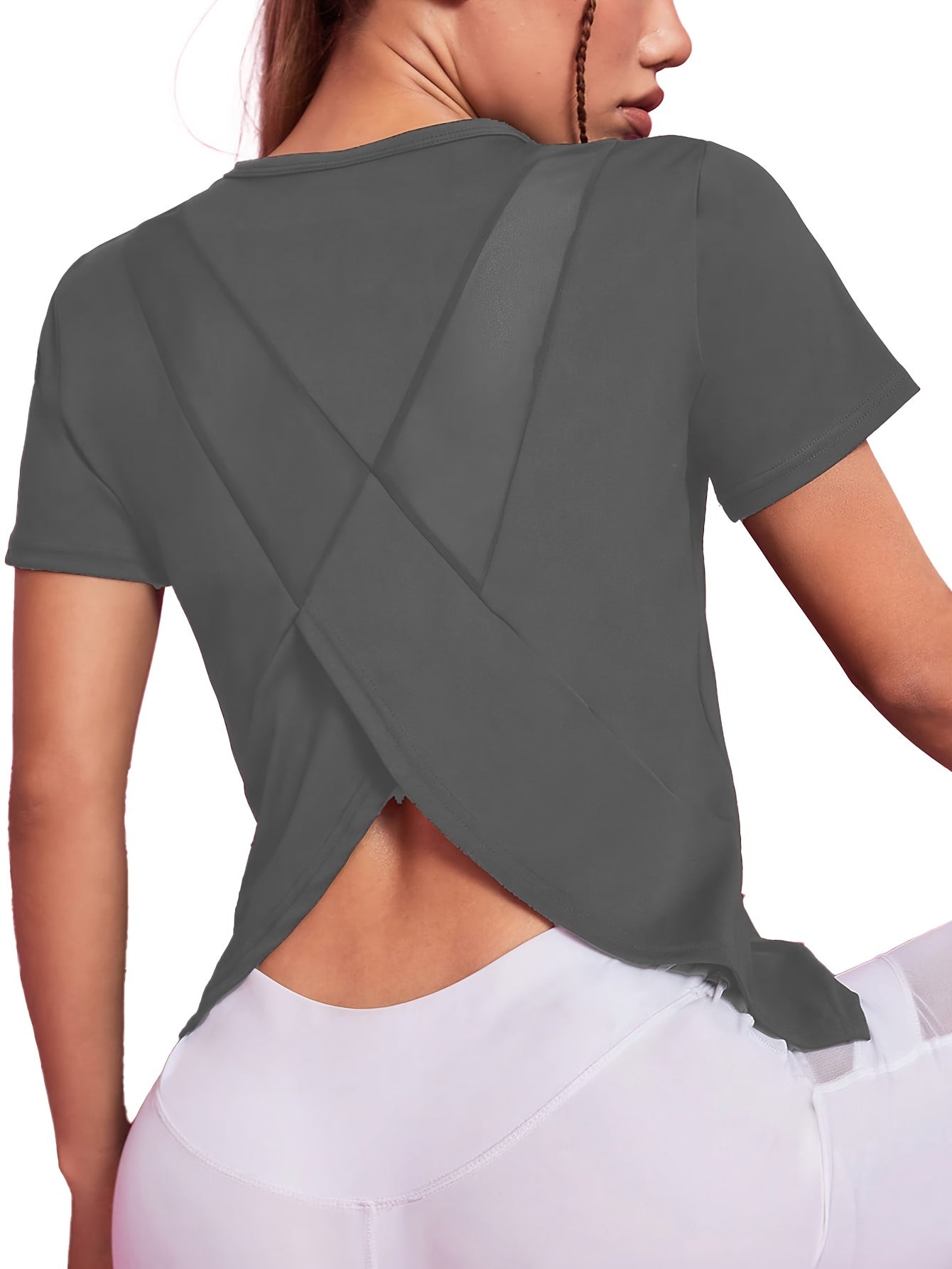 Sara | T-shirt de sport femme à séchage rapide, manches courtes et empiècements en mesh respirant