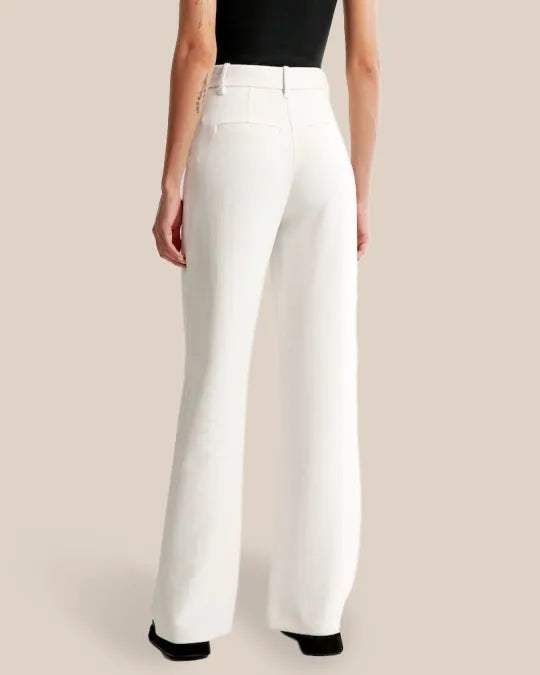 Saskia | Pantalon taille haute à jambes larges
