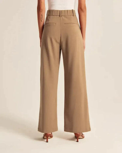 Saskia | Pantalon taille haute à jambes larges