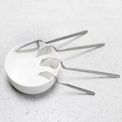 Luxuriöses Besteckset aus Edelstahl mit ausgeschnittenem Skelettdesign - zeitgemäßes Design - außergewöhnliche Stabilität