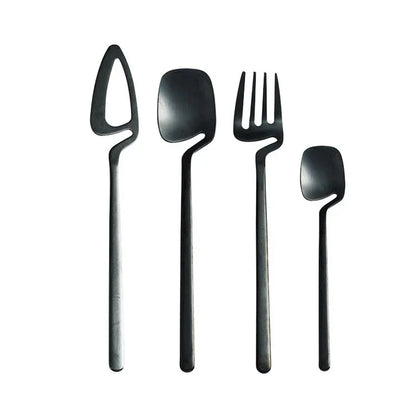 Luxuriöses Besteckset aus Edelstahl mit ausgeschnittenem Skelettdesign - zeitgemäßes Design - außergewöhnliche Stabilität