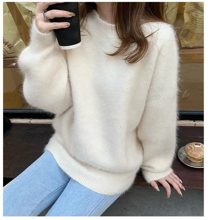 Soft Knitted Women's Jumper Warm and Comfortable