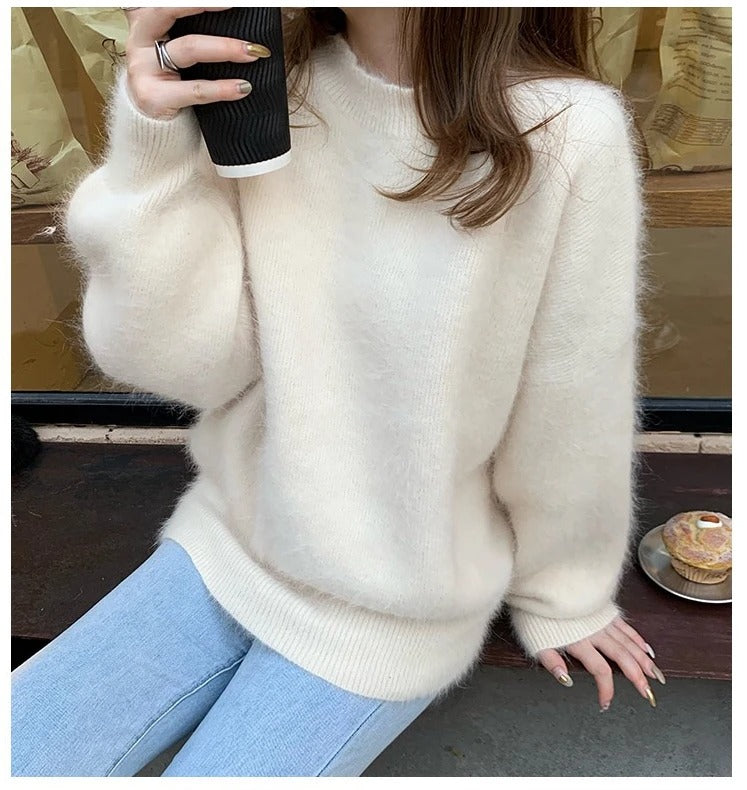 Soft Knitted Women's Jumper Warm and Comfortable
