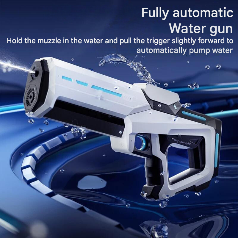 Pistola ad acqua automatica con serbatoio capiente per lunghe battaglie d’acqua