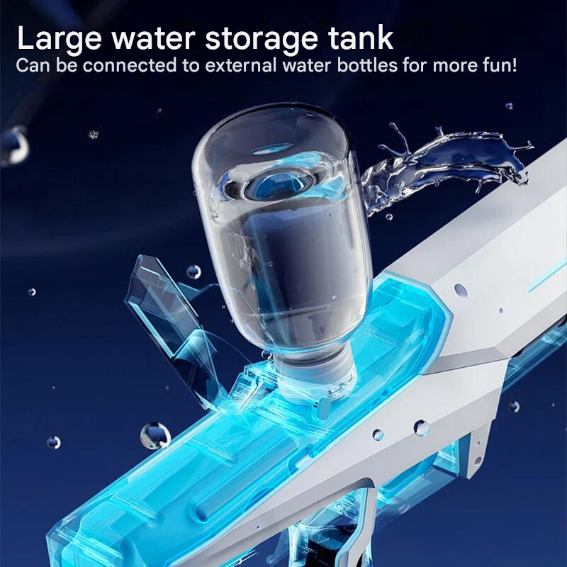Pistola ad acqua automatica con serbatoio capiente per lunghe battaglie d’acqua