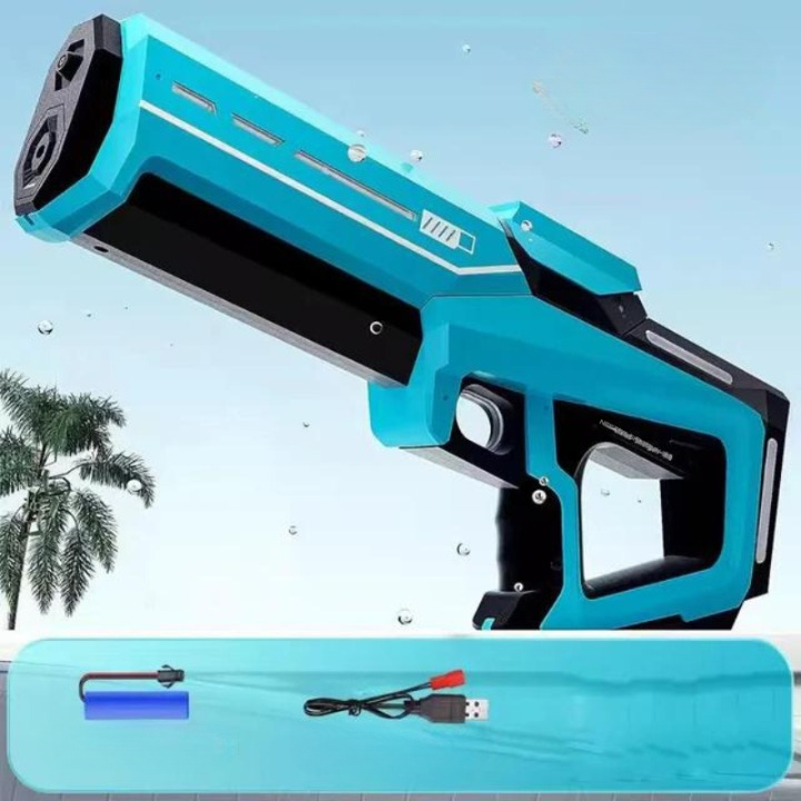 Pistola ad acqua automatica con serbatoio capiente per lunghe battaglie d’acqua
