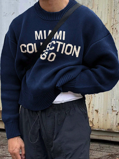 Sem | Pull tricoté pour homme style street américain avec col rond